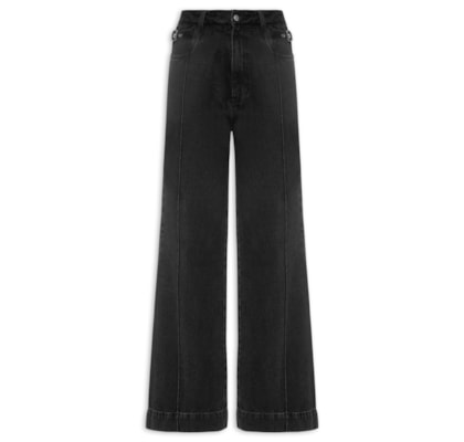 Calça Feminina Jeans Melia - Preto
