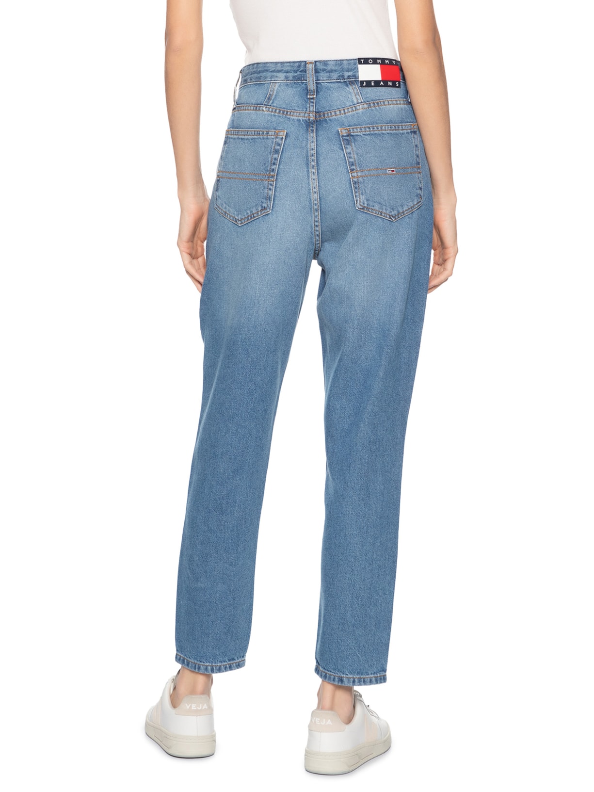 Calça Feminina Jeans Mom Azul Tommy Jeans