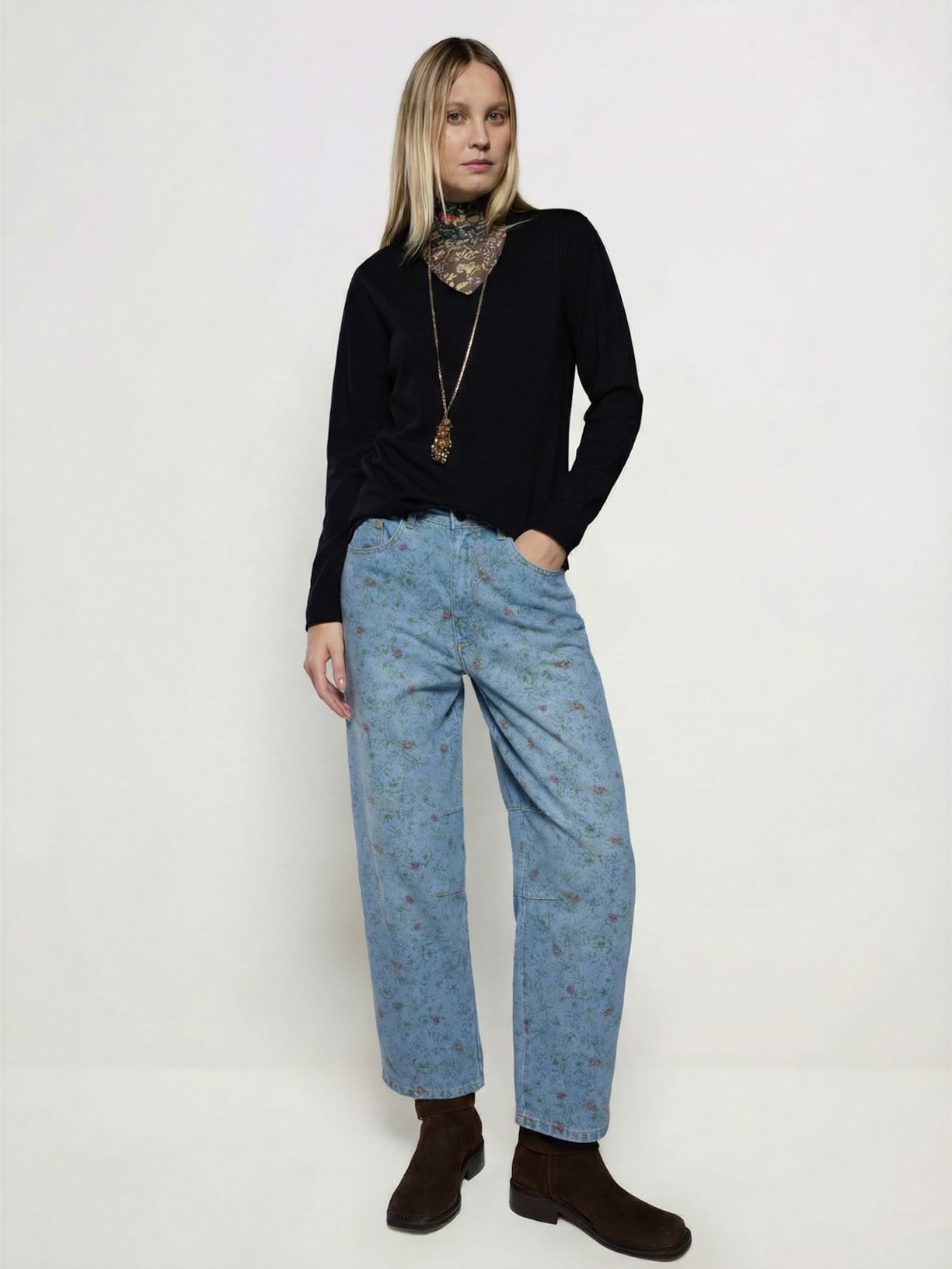 Calça Feminina Jeans Morris I26 Azul Mixed