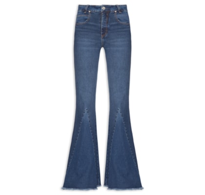 Calça Feminina Jeans Nesgas - Azul