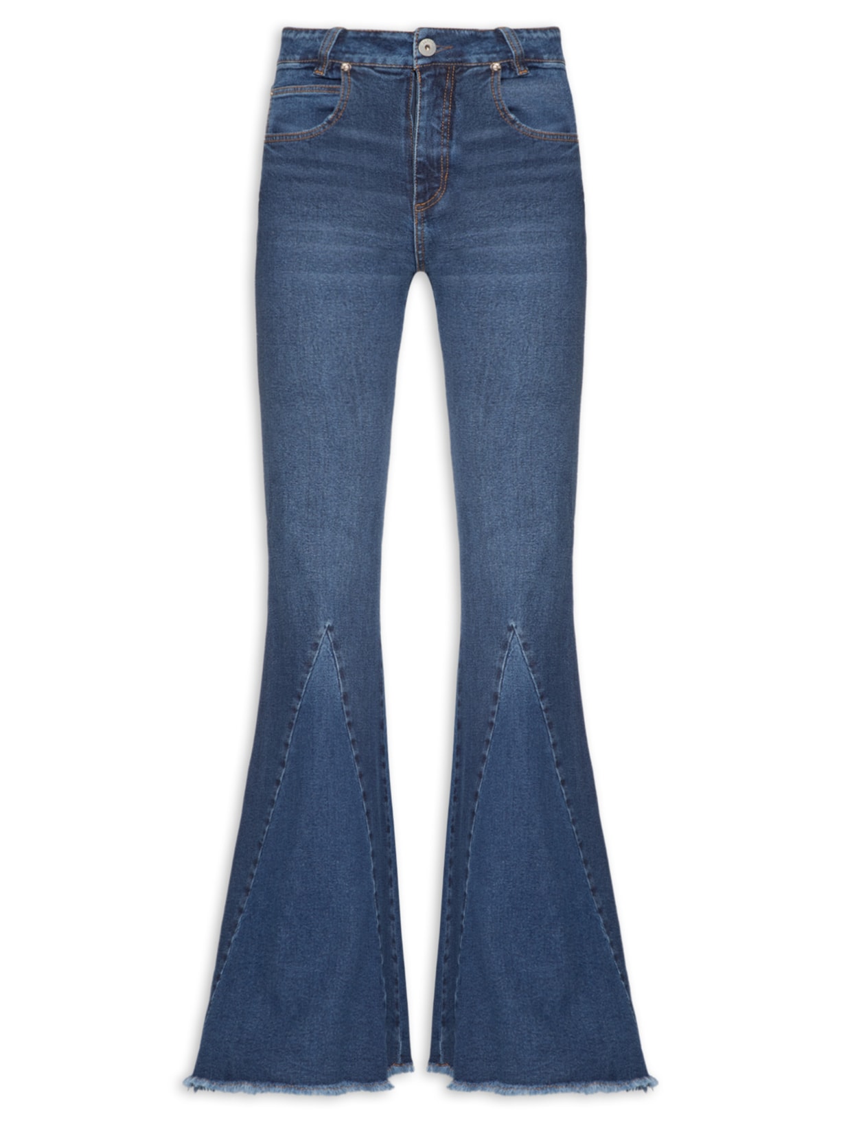 Calça Feminina Jeans Nesgas - Azul