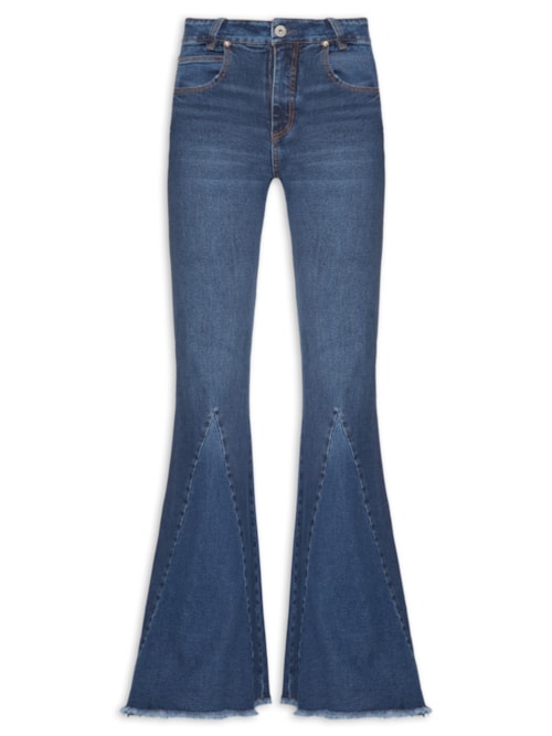 Calça Feminina Jeans Nesgas - Azul