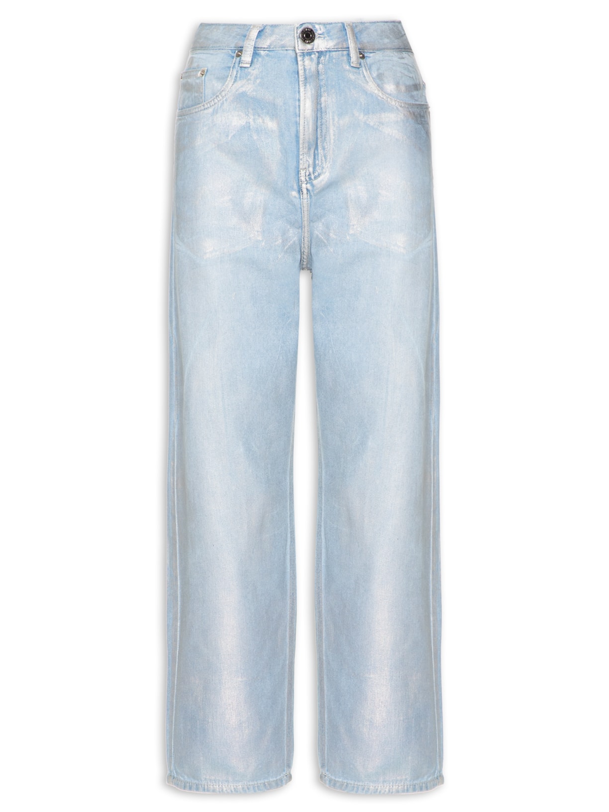 Calça Feminina Jeans Nipper Detalhe Foil Furtacor - Azul