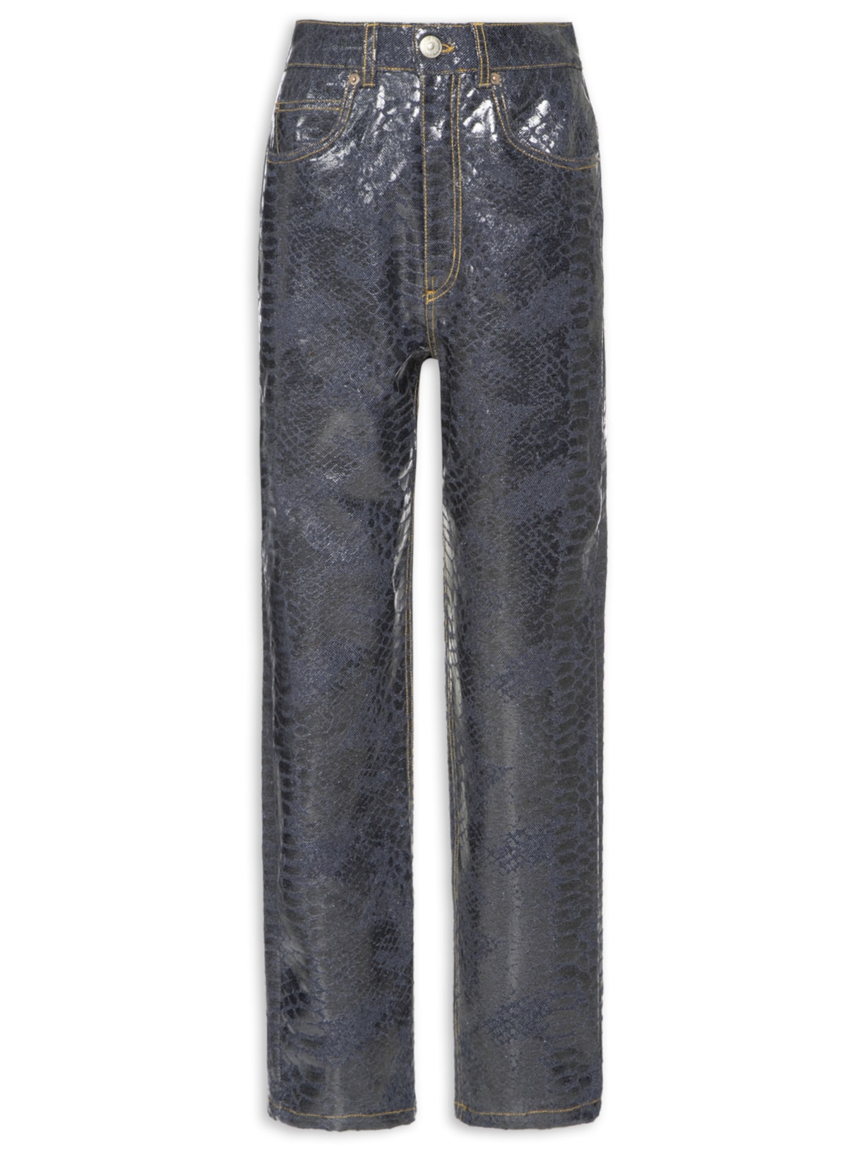 Calça Feminina Jeans Nipper Foil Em Cobra - Azul