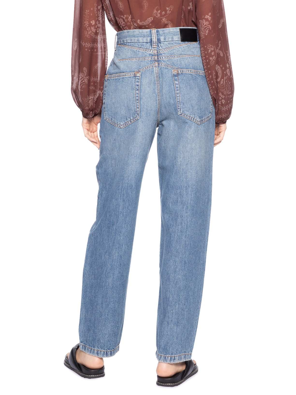 Calça Feminina Jeans Nipper Gancho Deslocado Azul Animale Jeans