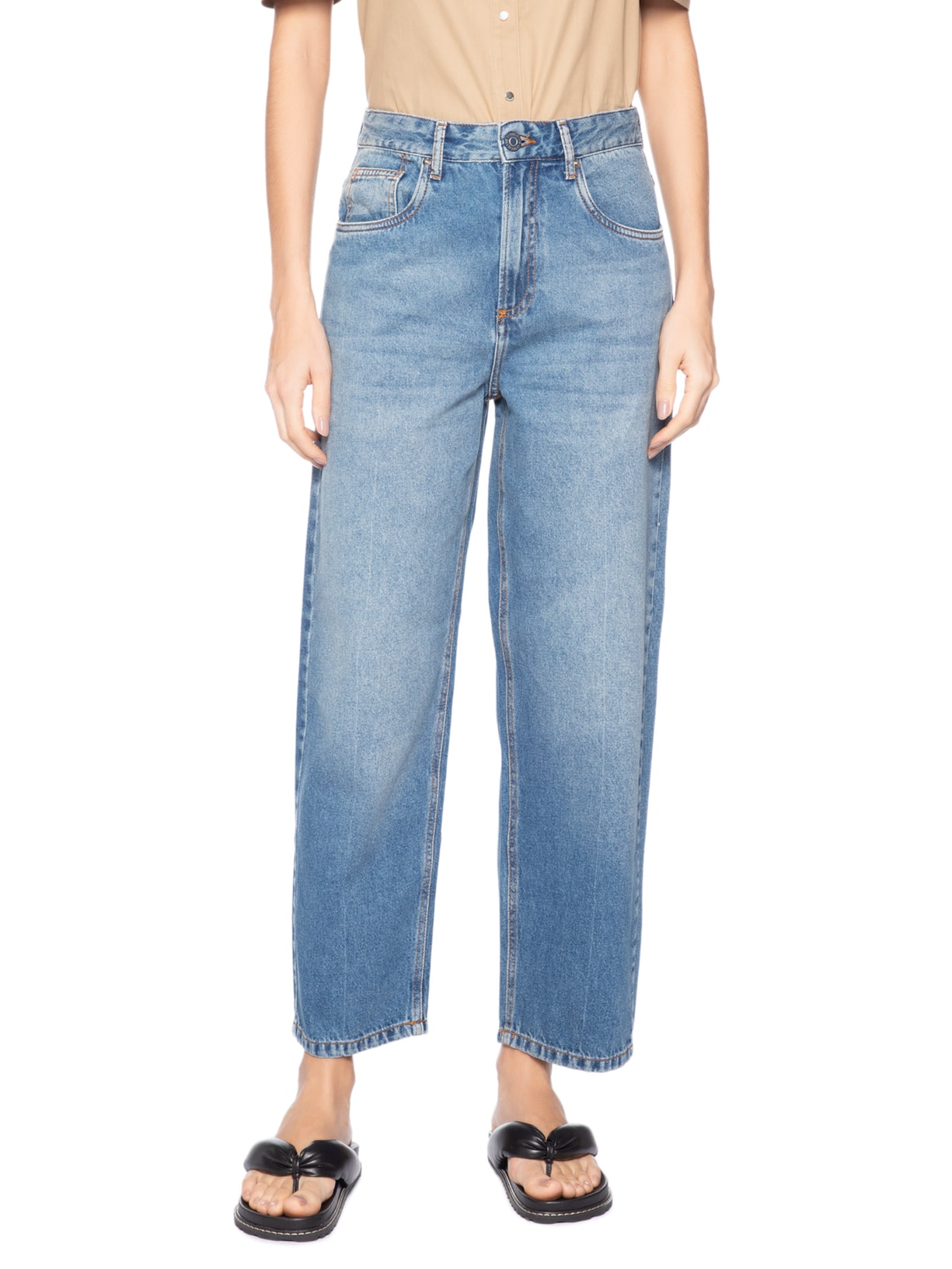 Calça Feminina Jeans Nipper Milão New Basic Azul Animale Jeans