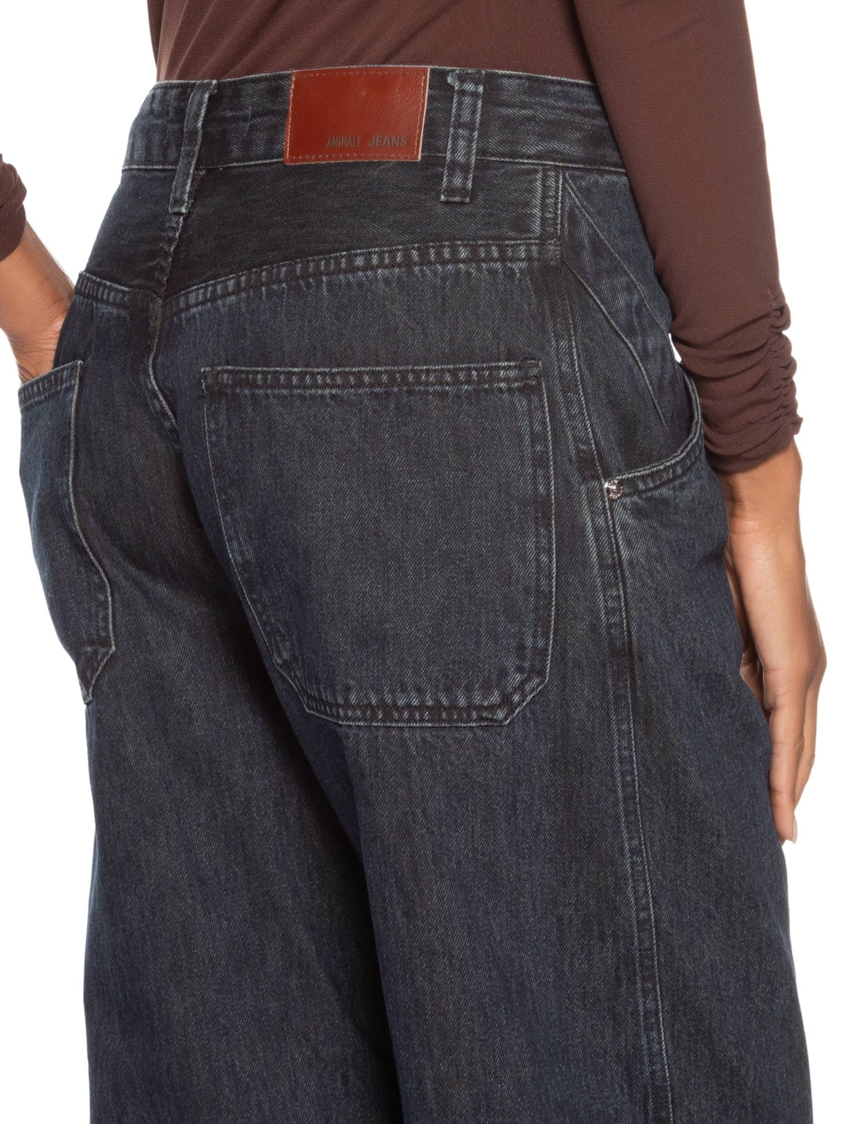 Calça Feminina Jeans Nipper Recorte Azul Animale Jeans