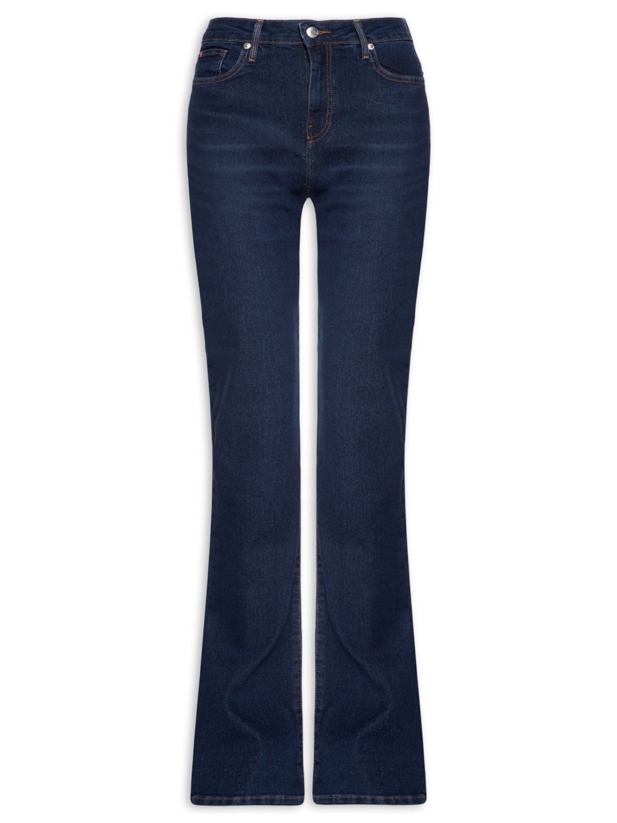 Calça Feminina Jeans Nos Bootcut RW - Azul