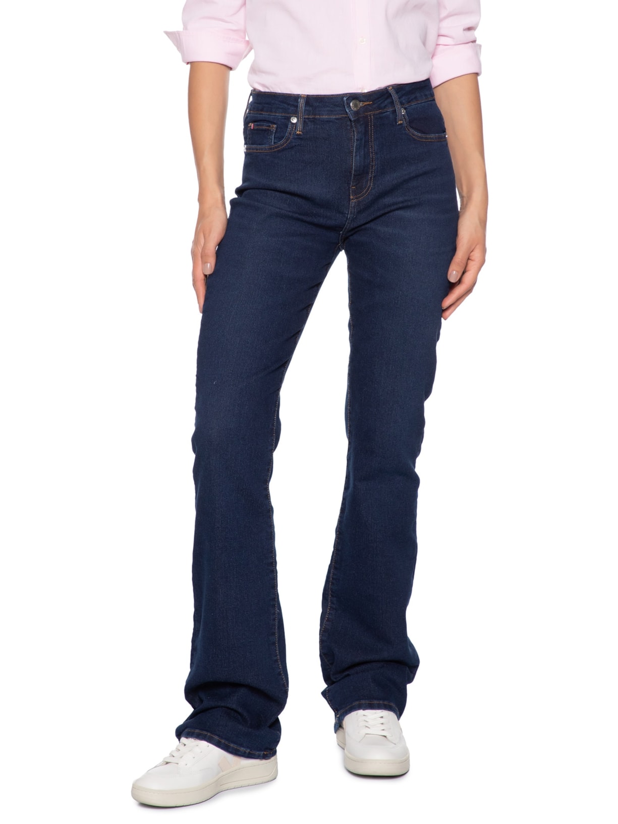  Calça Feminina Jeans Nos Bootcut RW Azul Tommy Hilfiger