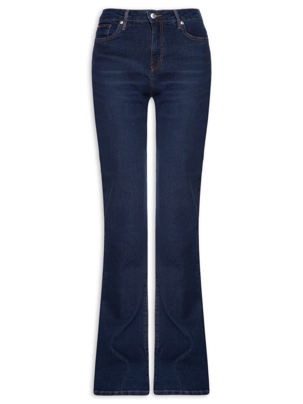 Calça Feminina Jeans Nos Bootcut RW - Azul