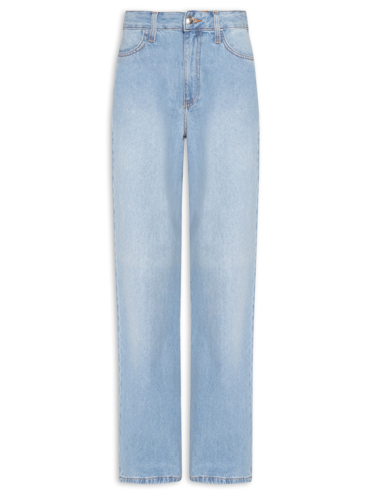 Calça Feminina Jeans Pantalona - Azul