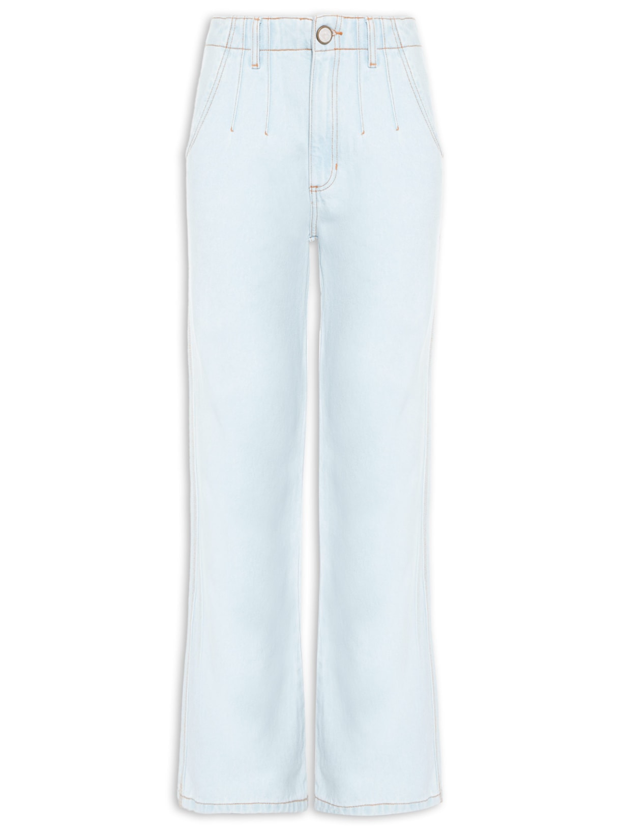 Calça Feminina Jeans Pantalona Melanie - Azul