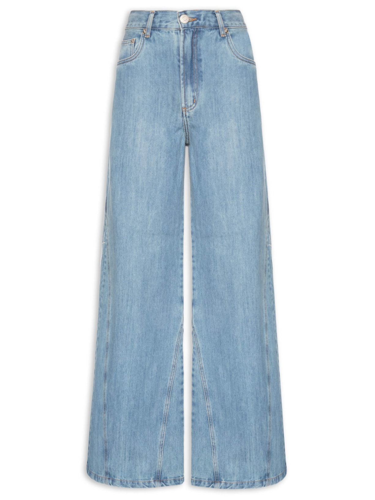 Calça Feminina Jeans Pantalona Pences – Azul Animale Jeans