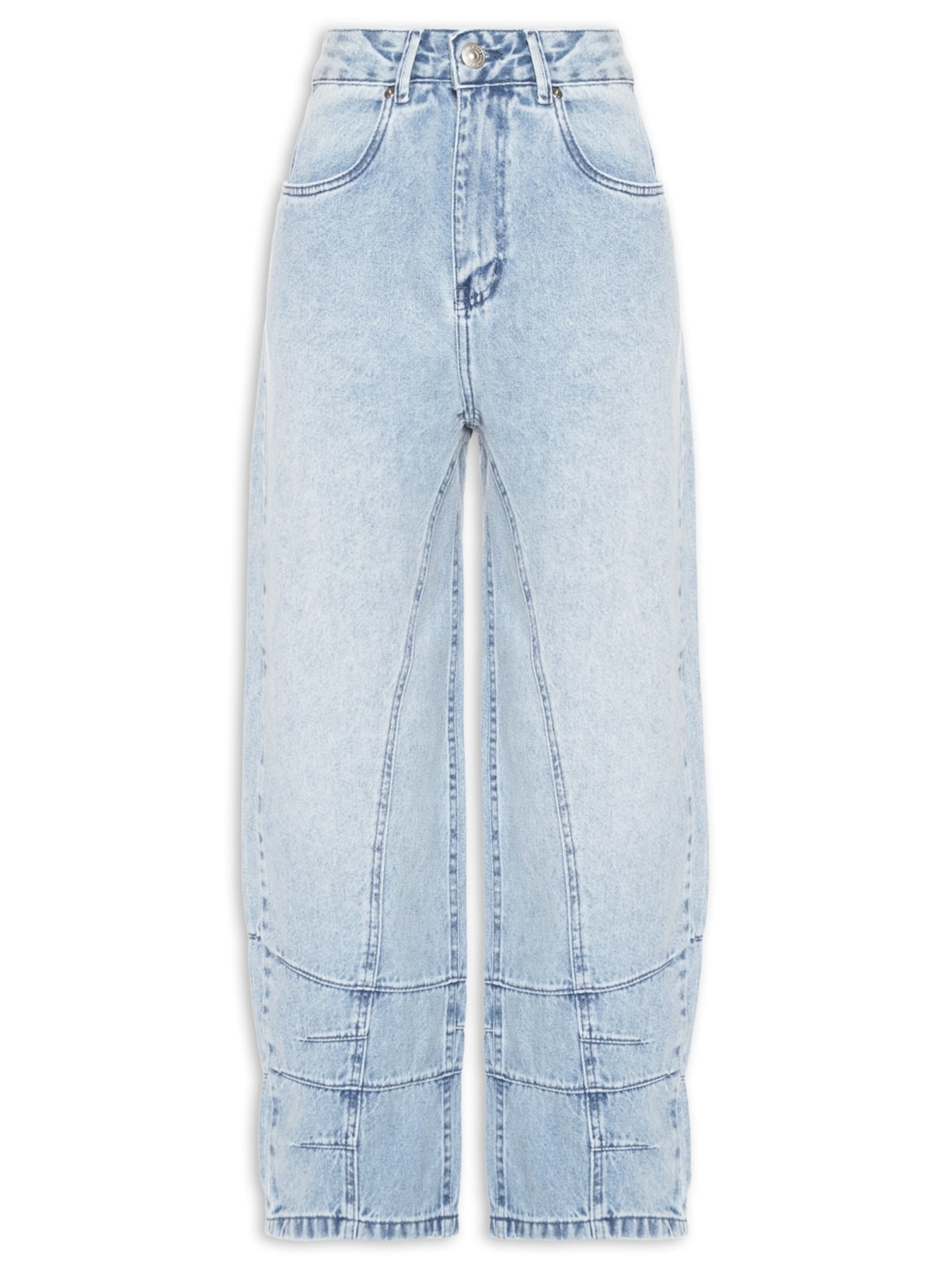 Calça Feminina Jeans Pences na Barra - Azul