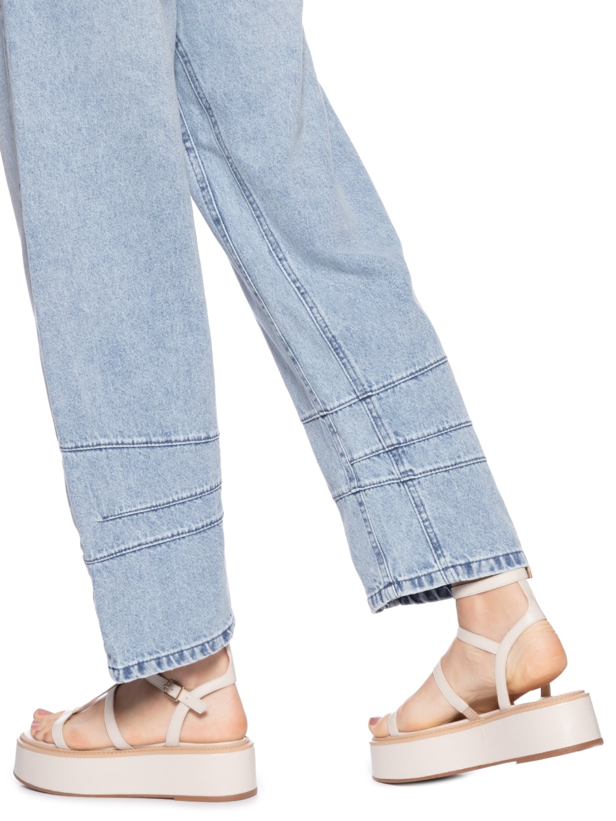 Calça Feminina Jeans Pences na Barra Azul Animale Jeans