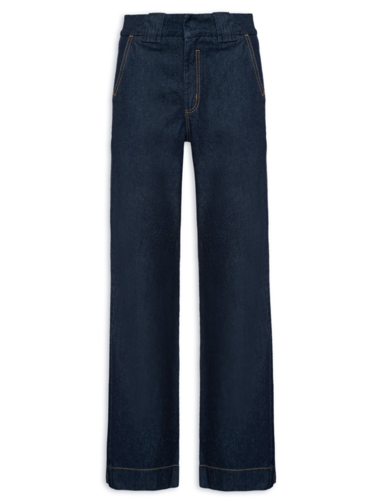 Calça Feminina Jeans Raquel Wide Leg - Azul