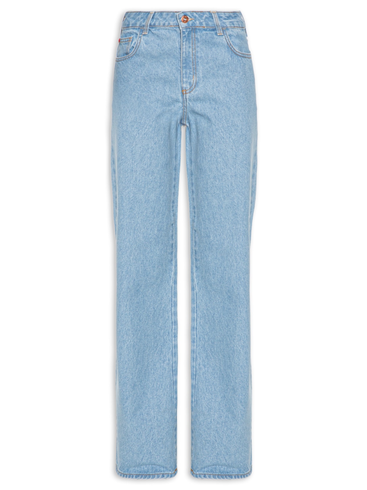 Calça Feminina Jeans Raquel Wide Leg - Azul