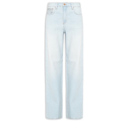 Calça Feminina Jeans Raquel Wide Leg - Azul