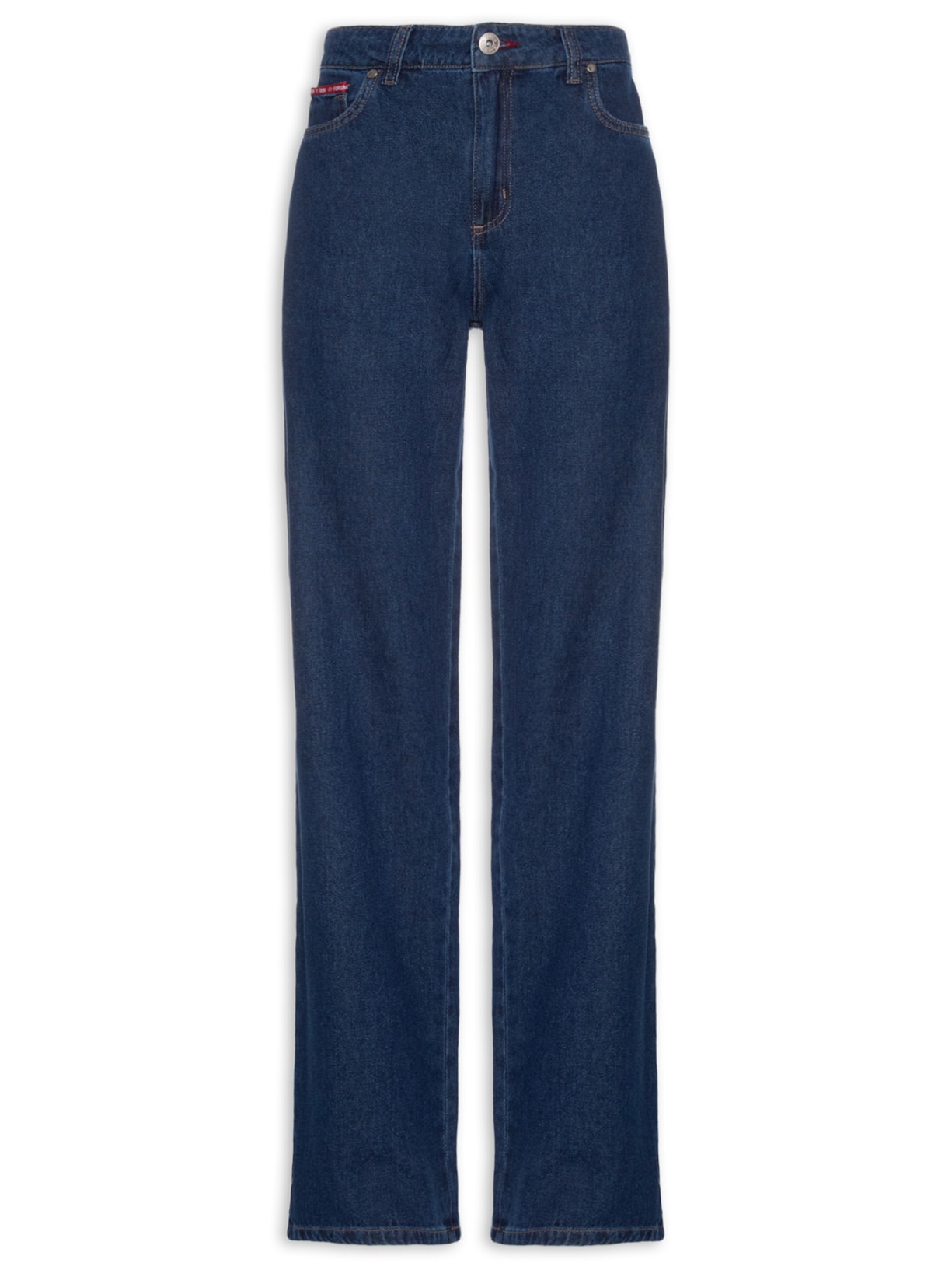 Calça Feminina Jeans Raquel Wide Leg - Azul