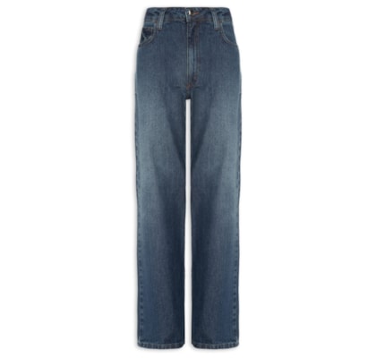 Calça Feminina Jeans Raquel Wide Leg - Azul