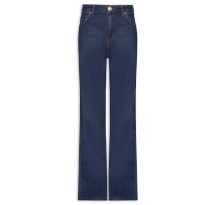 Calça Feminina jeans Raquel Wide Leg - Azul