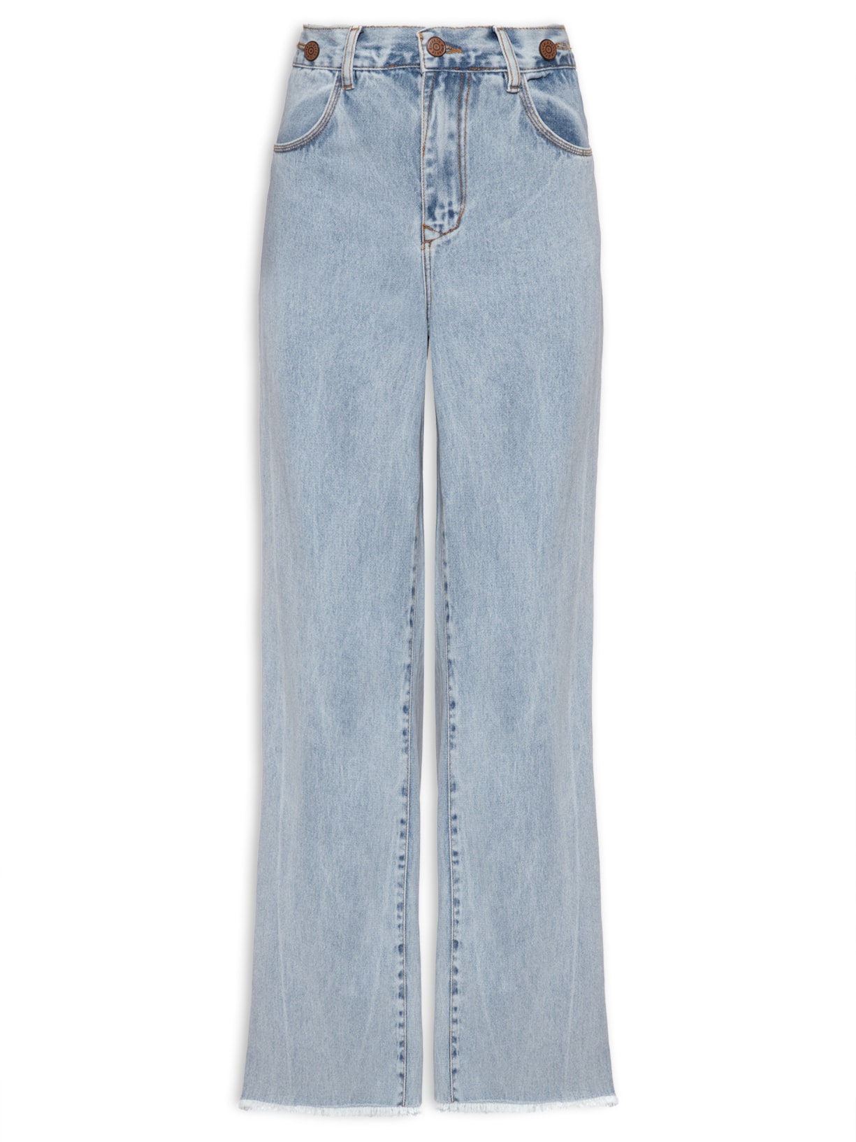 Calça Feminina Jeans Regulagem Cós - Azul