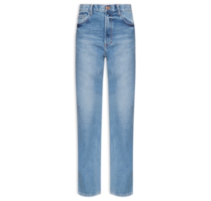 Calça Feminina Jeans Relaxed - Azul