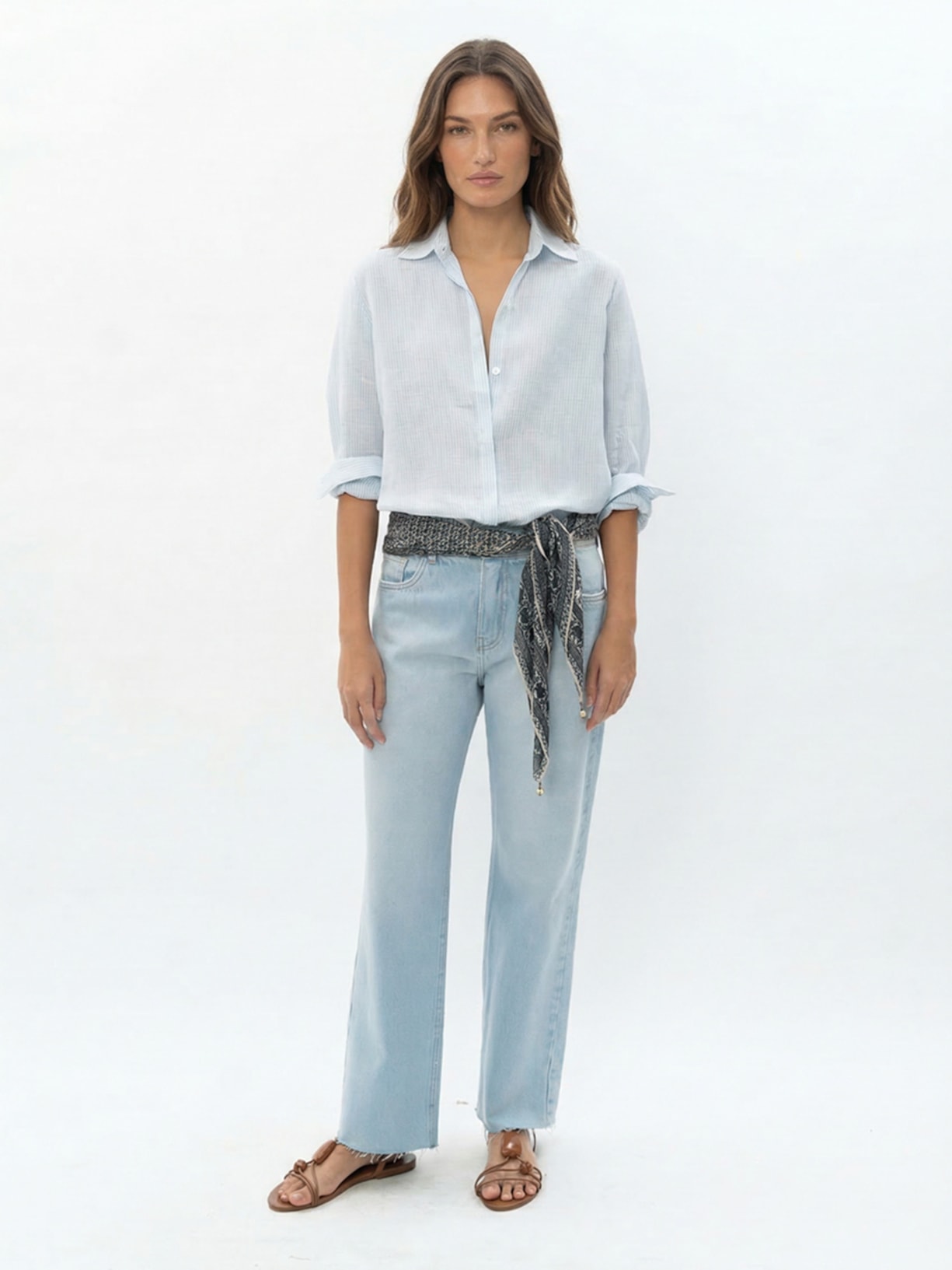 Calça Feminina Jeans Relaxed Used – Azul Maria Filó