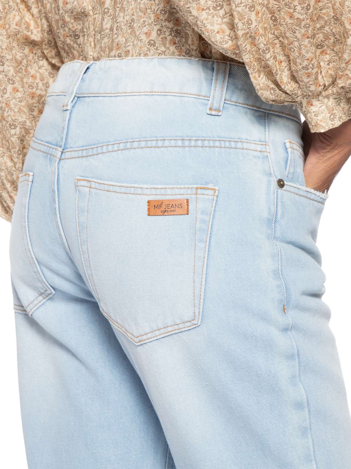 Calça Feminina Jeans Relaxed Used – Azul Maria Filó