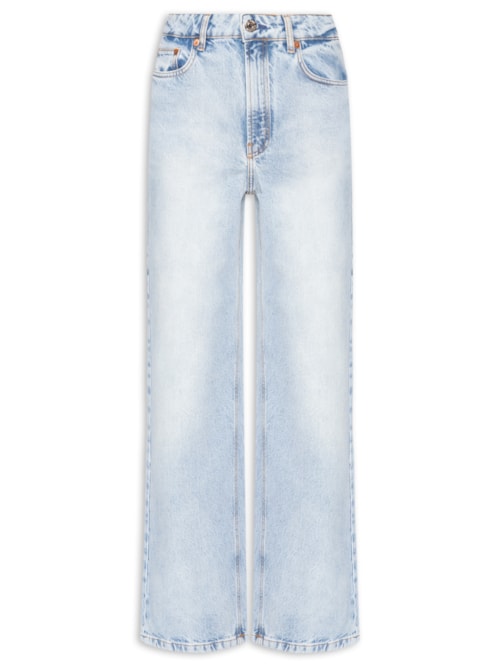 Calça Feminina Jeans Reta 70s Luque - Azul