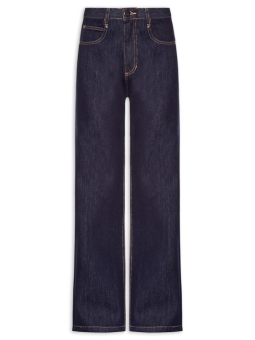 Calça Feminina Jeans Reta Dark - Azul