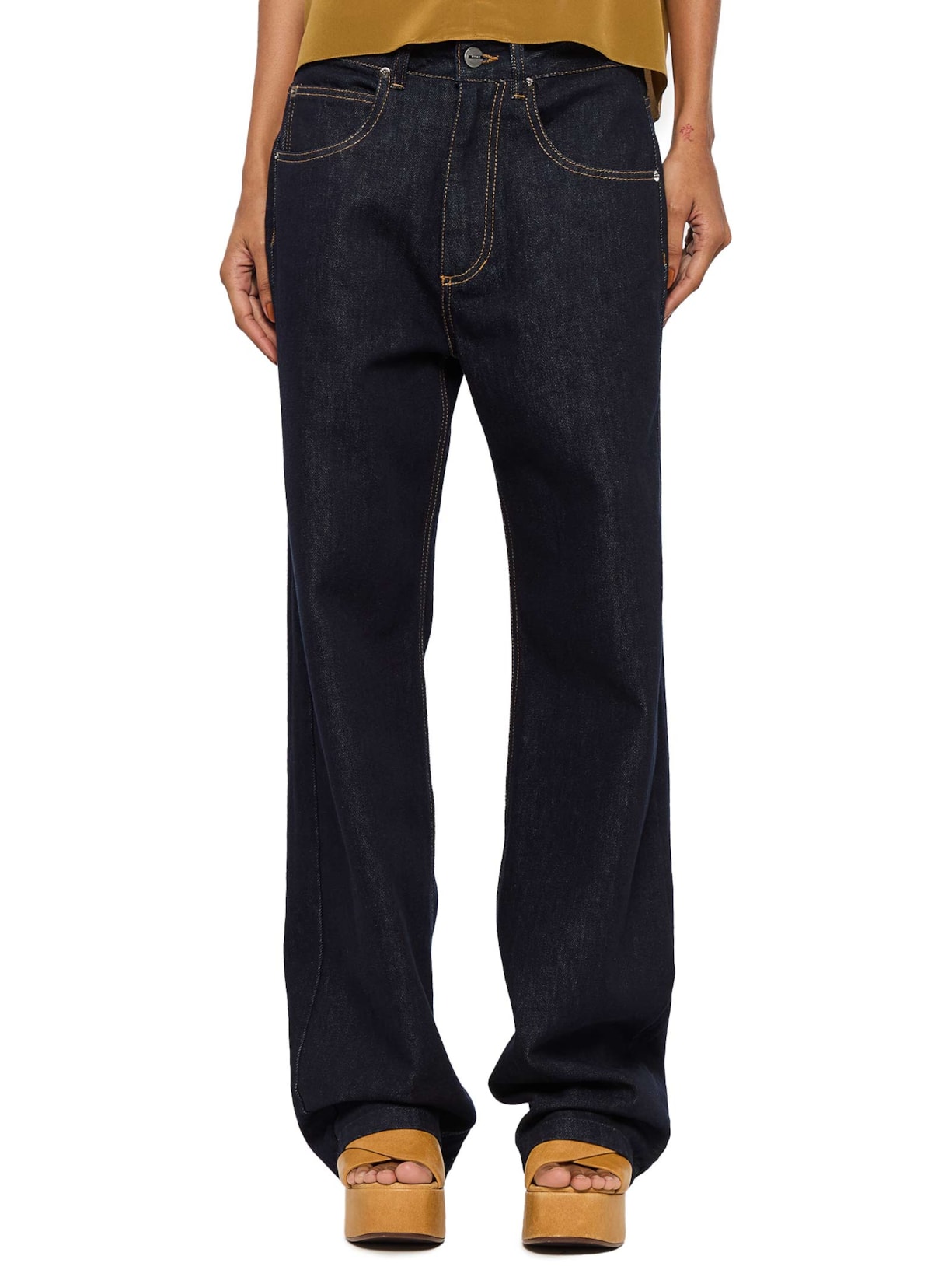 Calça Feminina Jeans Reta Dark Azul Animale