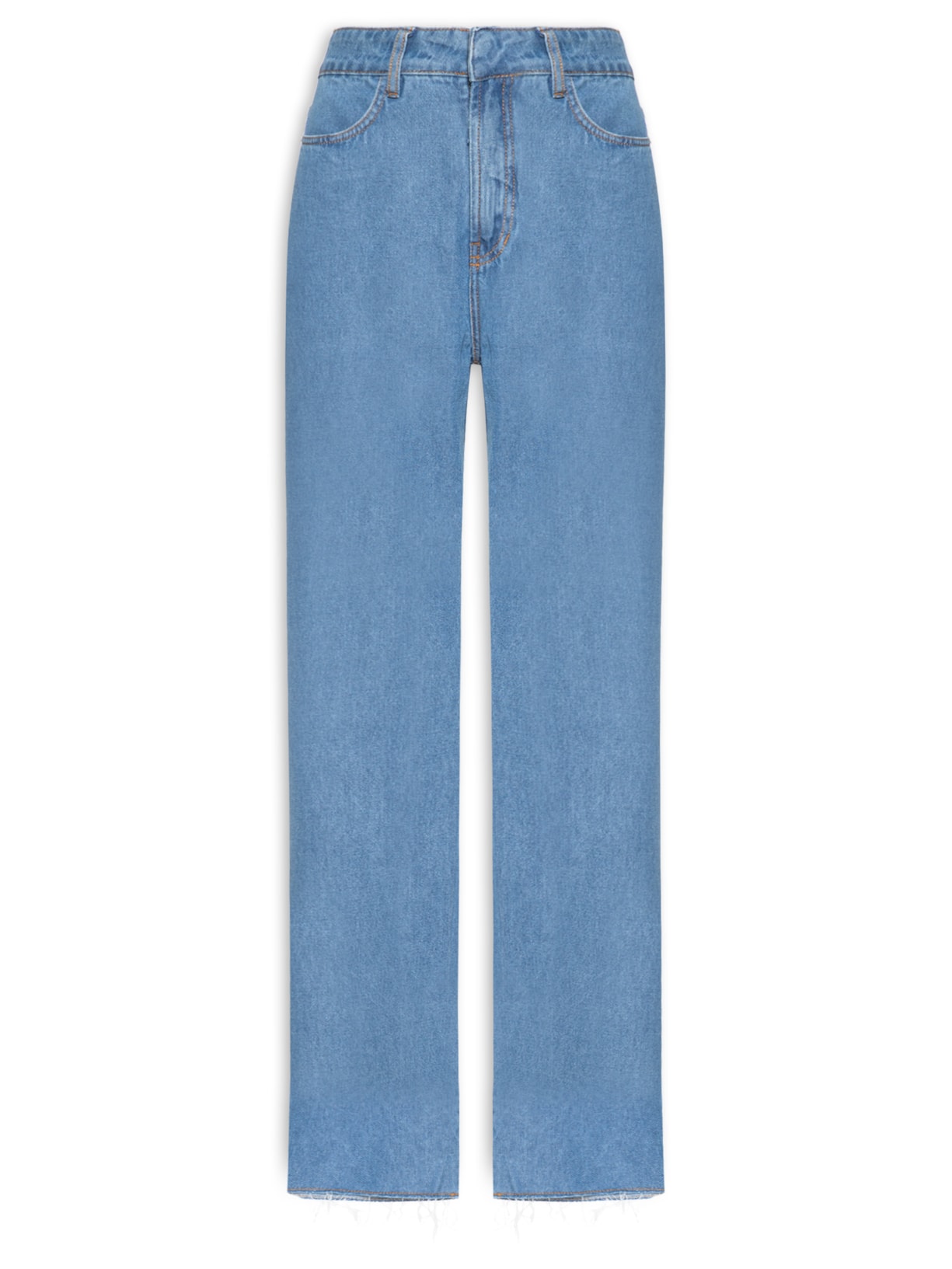 Calça Feminina Jeans Reta Oceano - Azul