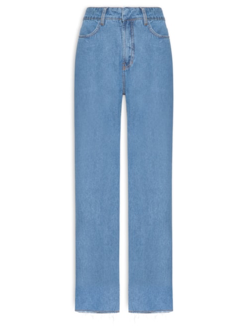 Calça Feminina Jeans Reta Oceano - Azul