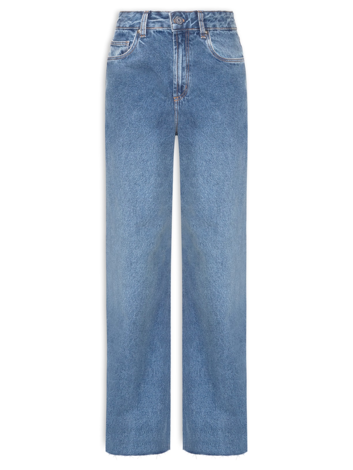 Calça Feminina Jeans Reta Paris Pence New Basic Azul Animale Jeans