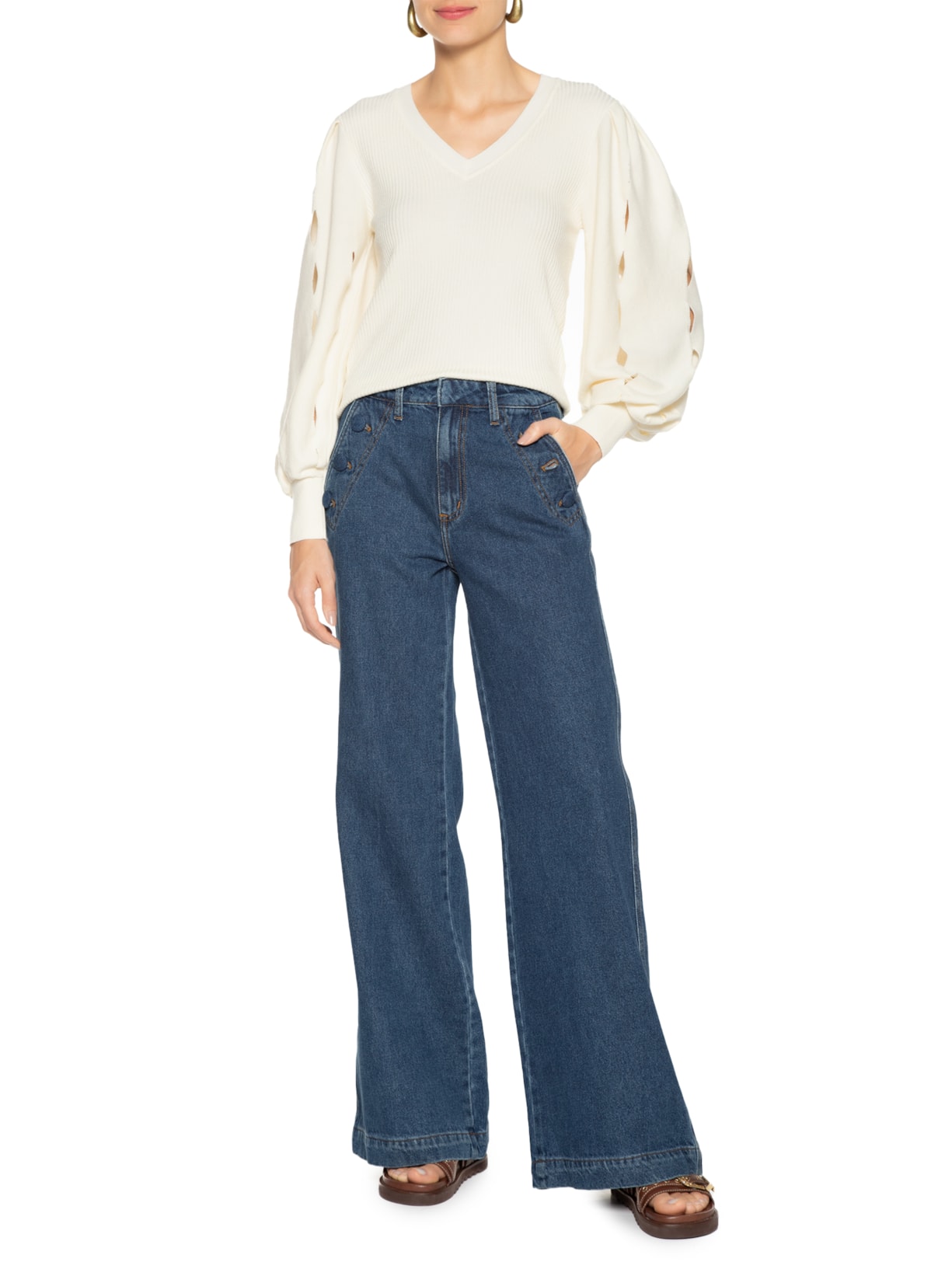 Calça Feminina Jeans Rubi Azul Le Lis