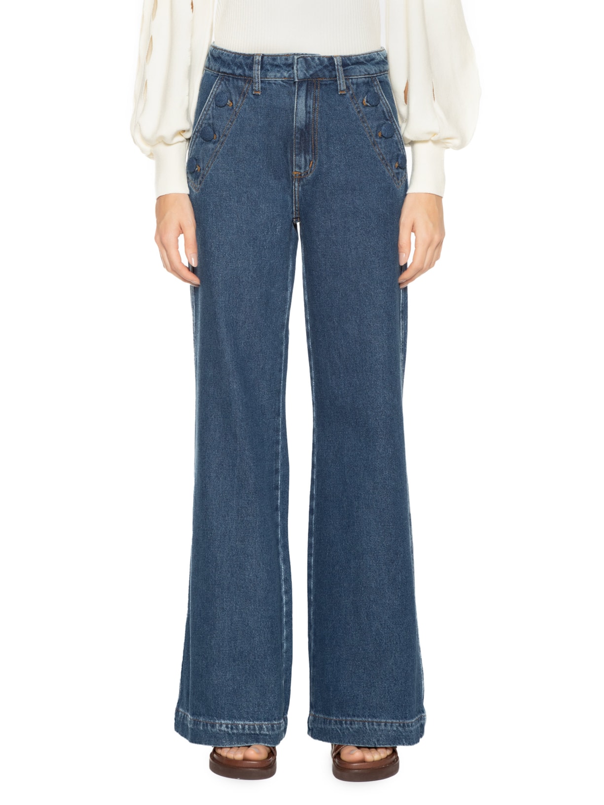 Calça Feminina Jeans Rubi Azul Le Lis