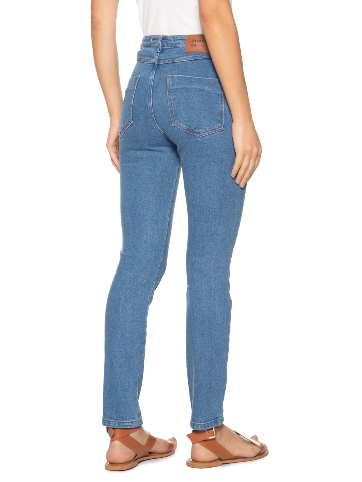Calça Feminina Jeans Skinny Azul Dress To