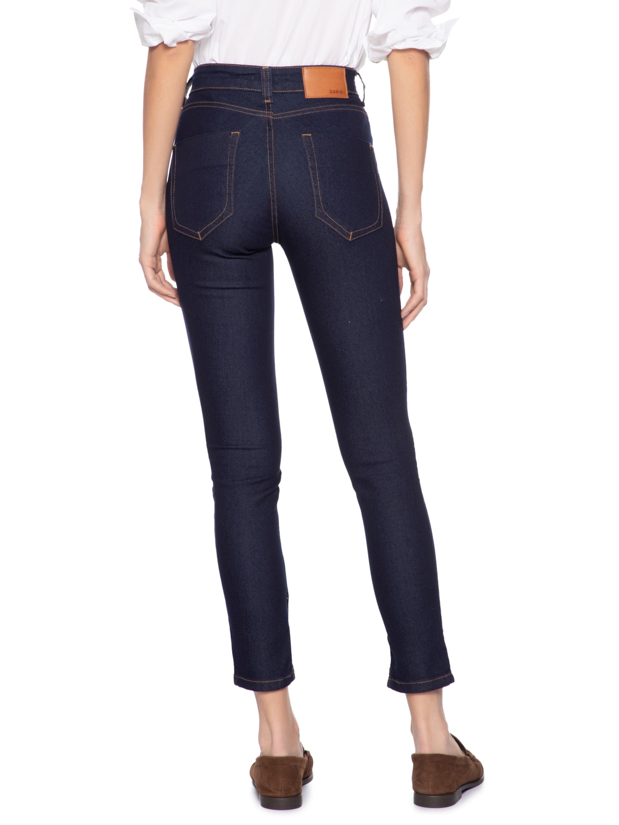 Calça Feminina Jeans Skinny Azul Basiq