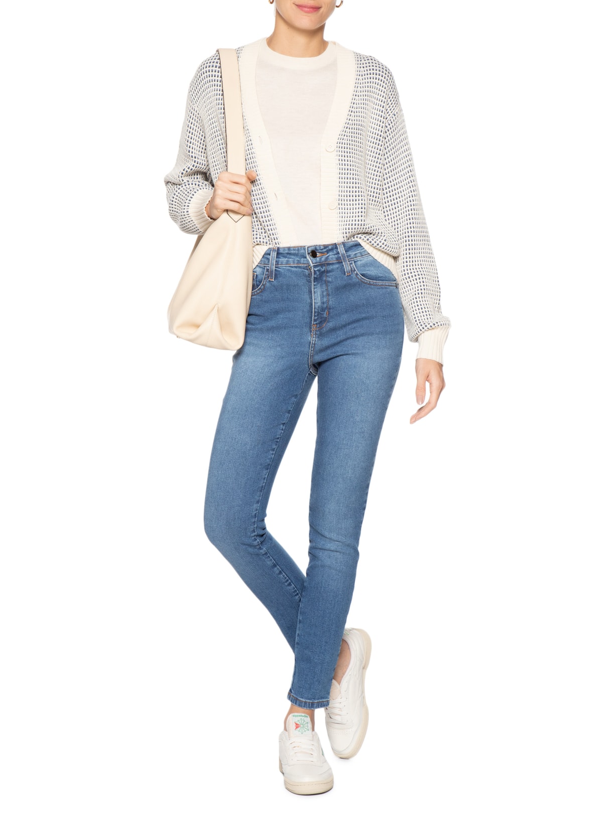 Calça Feminina Jeans Skinny Azul Basiq