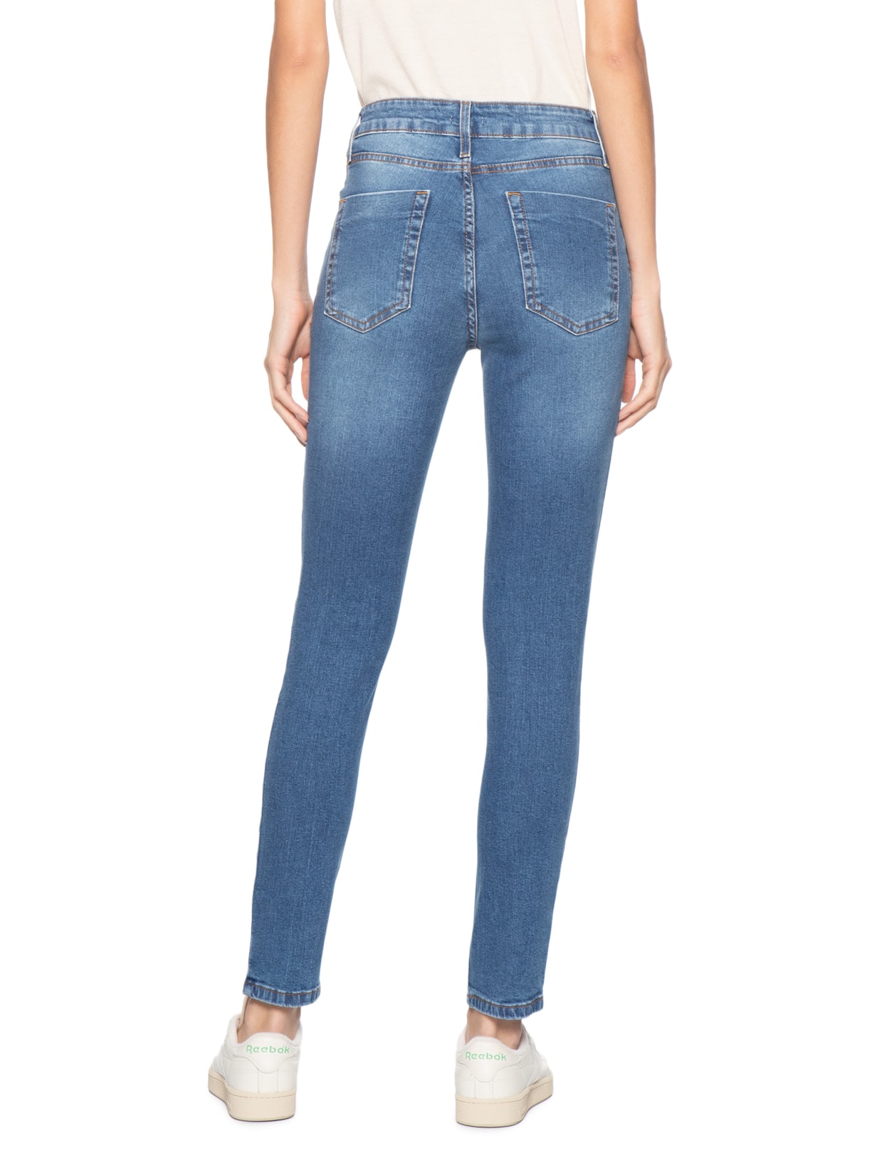 Calça Feminina Jeans Skinny Azul Basiq