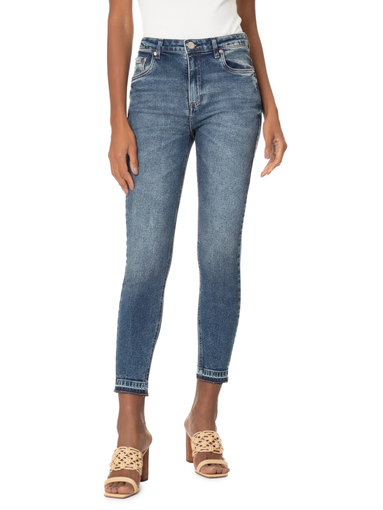Calça Feminina Jeans Skinny Basic Azul Animale