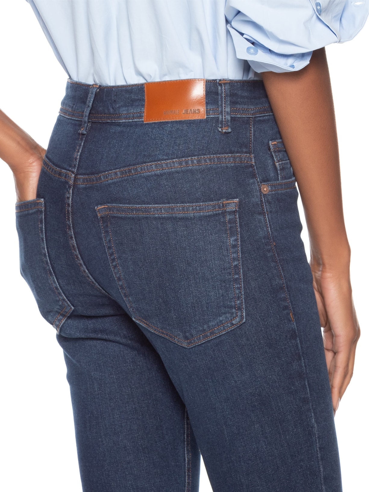 Calça Feminina Jeans Skinny Basic Azul Animale Jeans