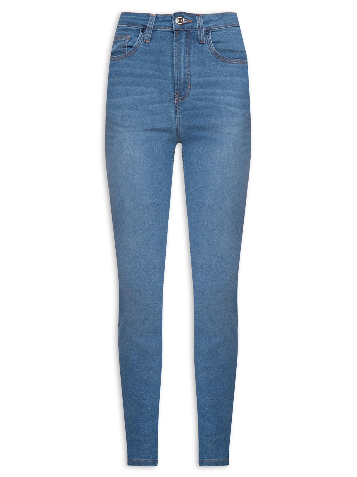 Calça Feminina Jeans Skinny Basic High - Azul