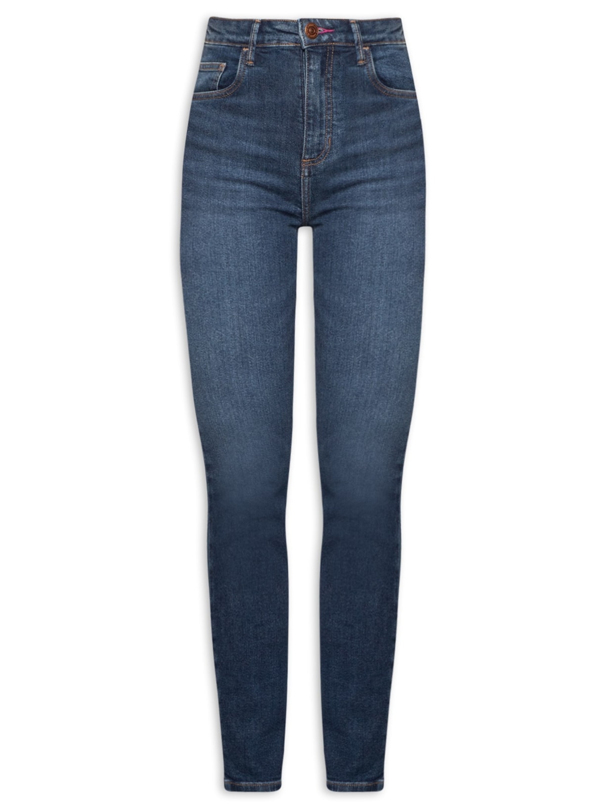 Calça Feminina Jeans Skinny Basic High - Azul