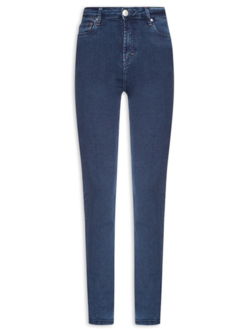 Calça Feminina Jeans Skinny Basic High - Azul