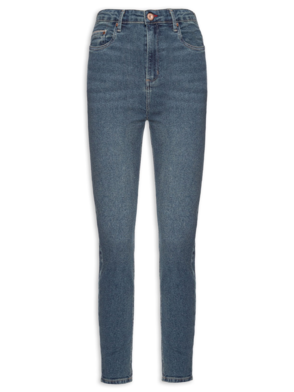 Calça Feminina Jeans Skinny Basic High Dark Azul Animale