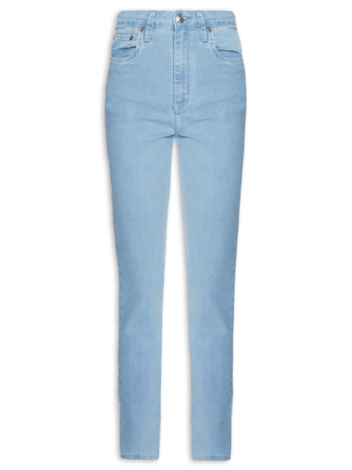 Calça Feminina Jeans Skinny Basic High Light - Azul