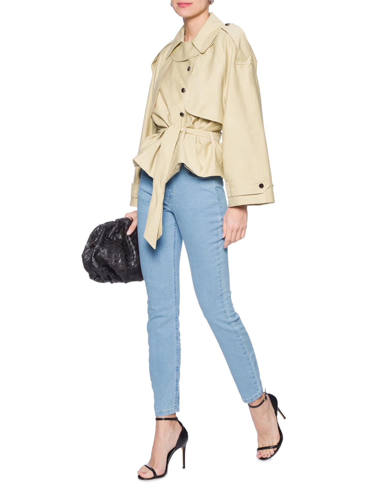 Calça Feminina Jeans Skinny Basic High Light Azul Animale Jeans
