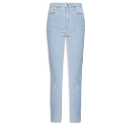 Calça Feminina Jeans Skinny Basic High Light - Azul